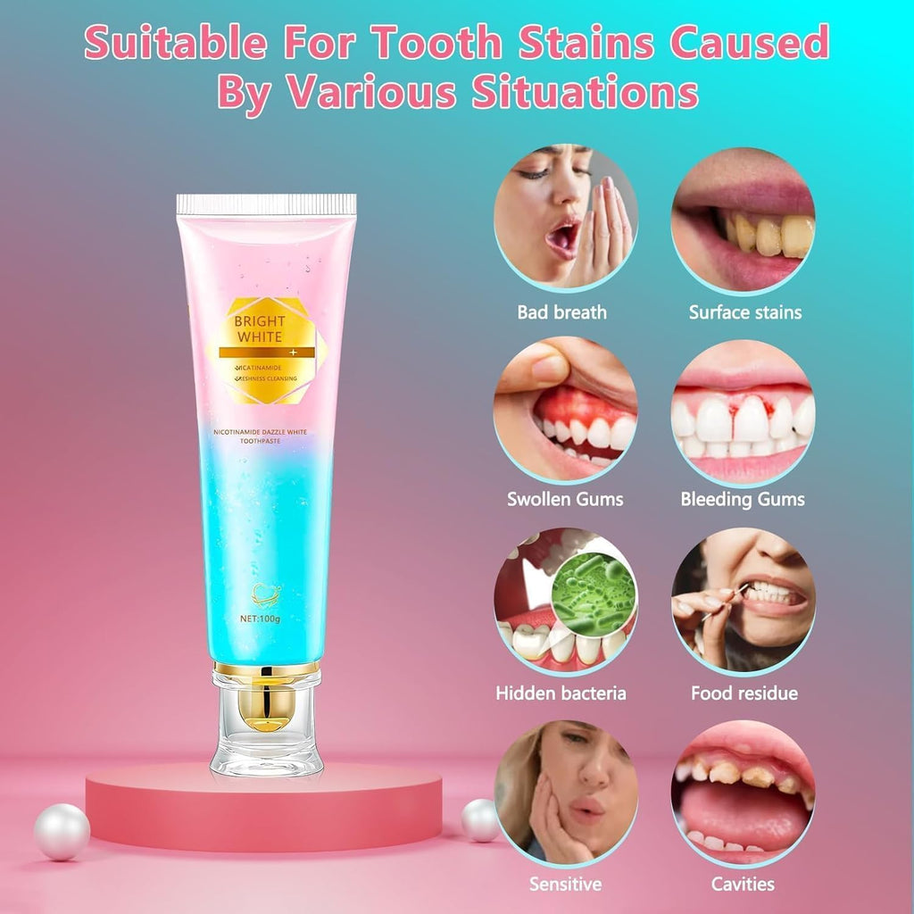 Bulk Liquidation Nicotinamide Brightening Toothpaste, 323 Tubes Mix Batch Daily Oral Cleaning Care Product
