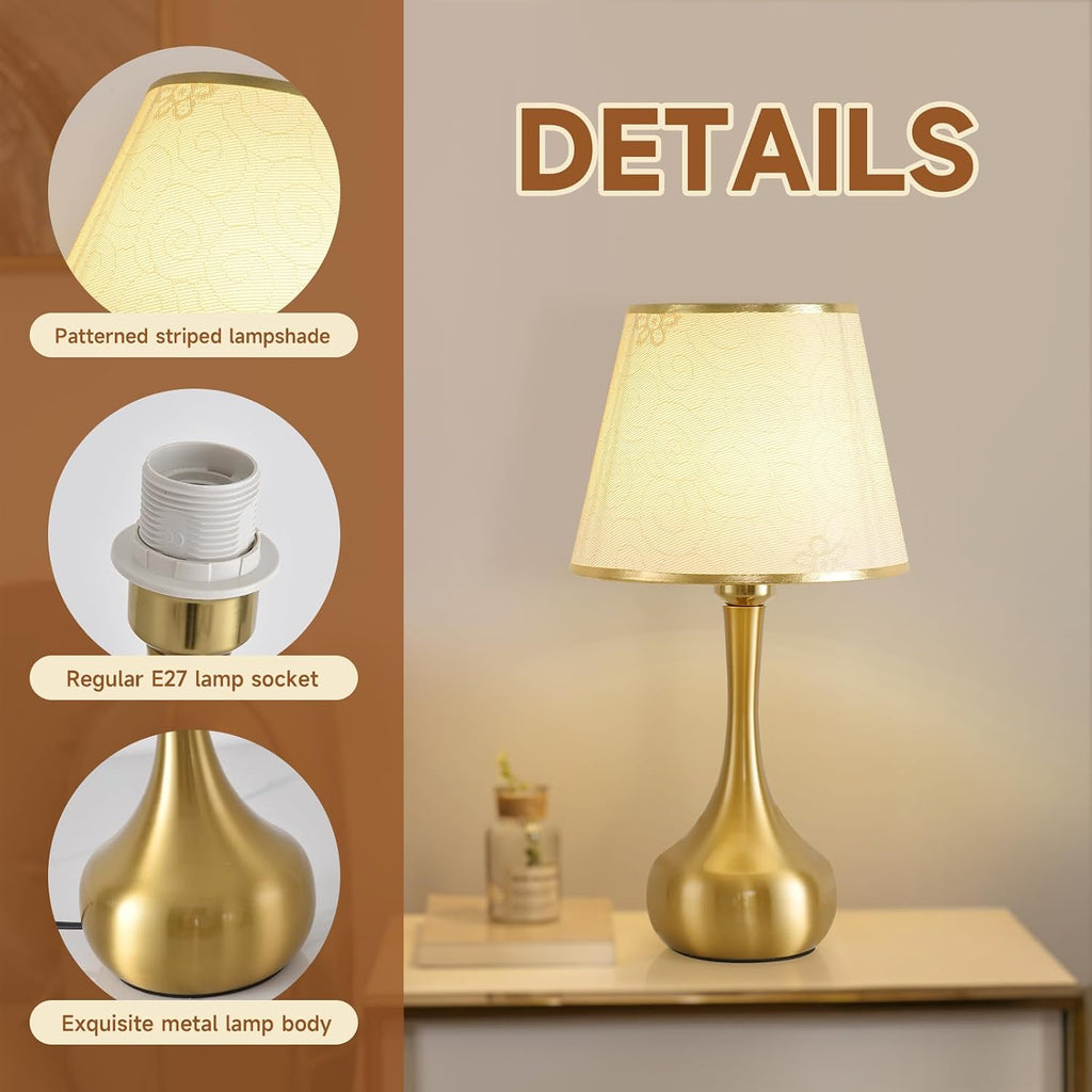 Future Shang Gourd Table Lamp with White Shade, Low Inventory, Sold as Bulk Bundle Only