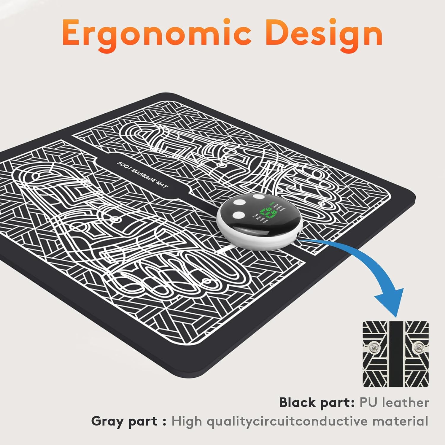 Low Price Wholesale Lot 5500 Foldable EMS Foot Massage Mat, Relieve Leg Fatigue Home Foot Relaxation Device