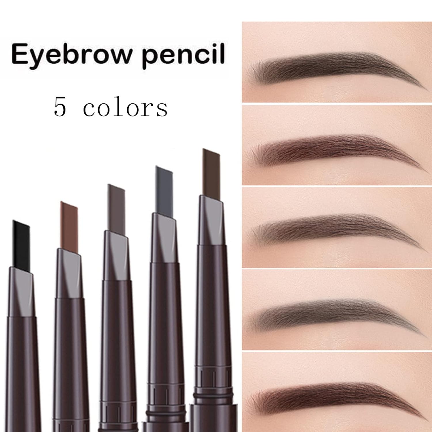 Double-Headed Eyebrow Pencil Clearance 1800Pcs , Long Lasting Soft Texture Eyebrow Pen, Natural Smooth Drawing Daily Eye Makeup Pencil