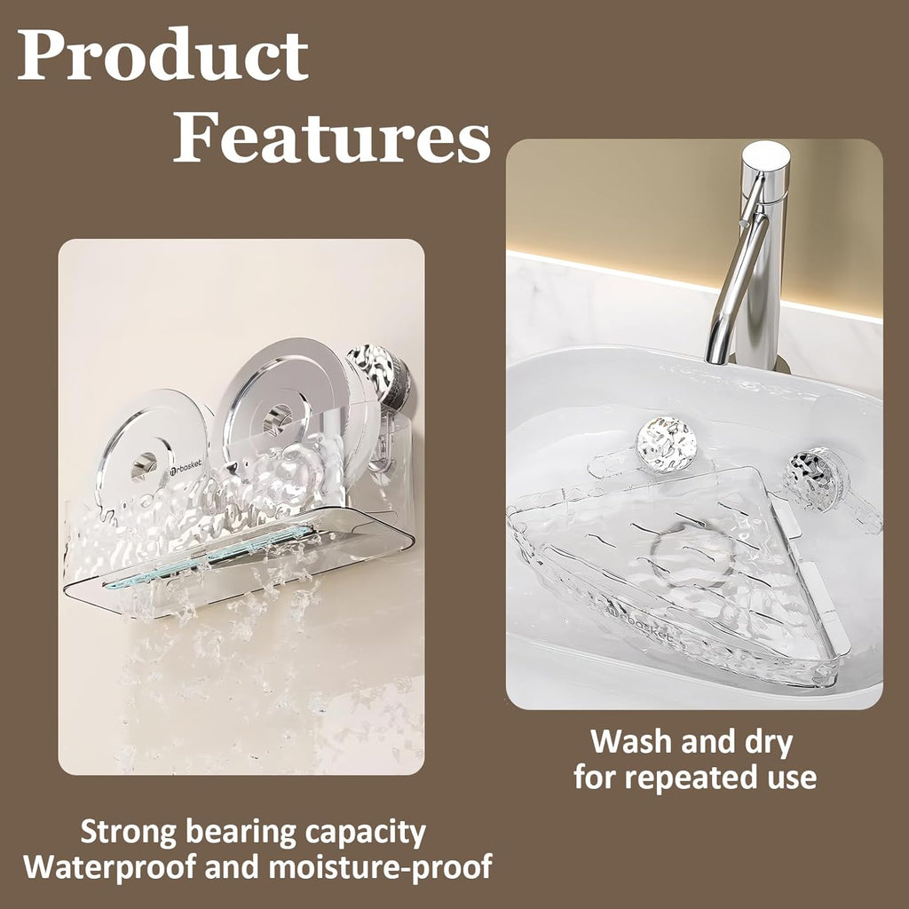 Bulk Liquidation Multi-Grid Suction Wall Bathroom Toothpaste Shaver Storage Holder, 1030Pcs Whole Batch Vanity Organizer
