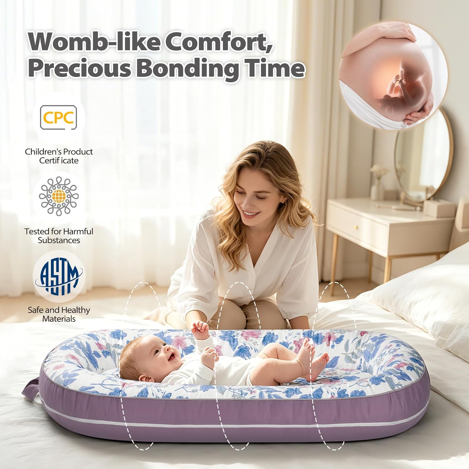 Mixed Styles Foldable Skin-Friendly Baby Nest Pod, Total 2066 Mixed Units One-Time Wholesale Clearance