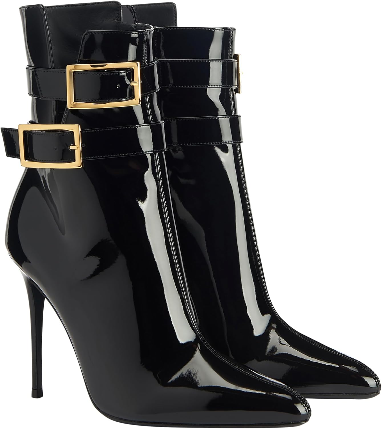 Shiny Patent Leather High Block Heel Ankle Boots Multiple Styles Mixed Clearance Stock 873 Wholesale