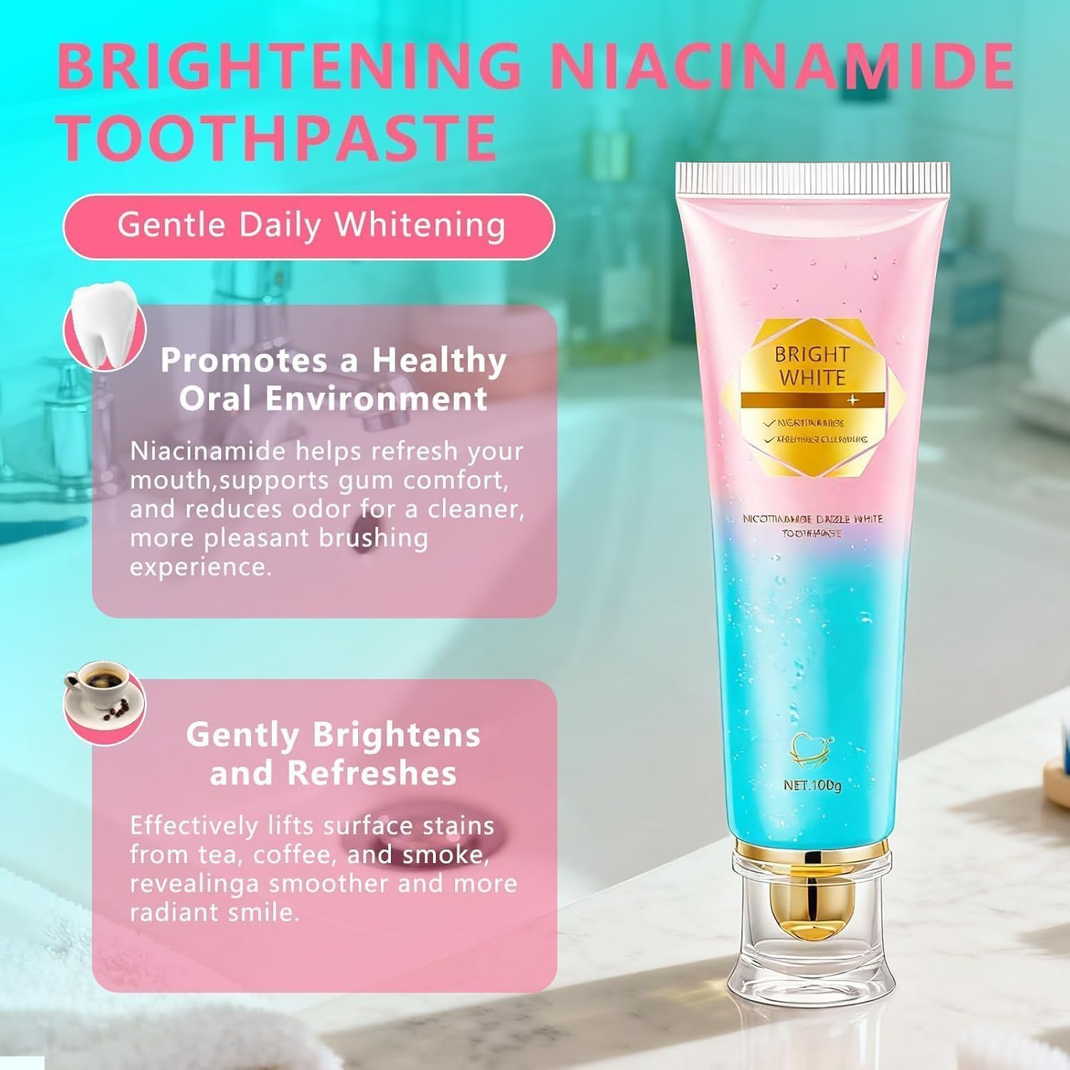 Bulk Liquidation Nicotinamide Brightening Toothpaste, 323 Tubes Mix Batch Daily Oral Cleaning Care Product
