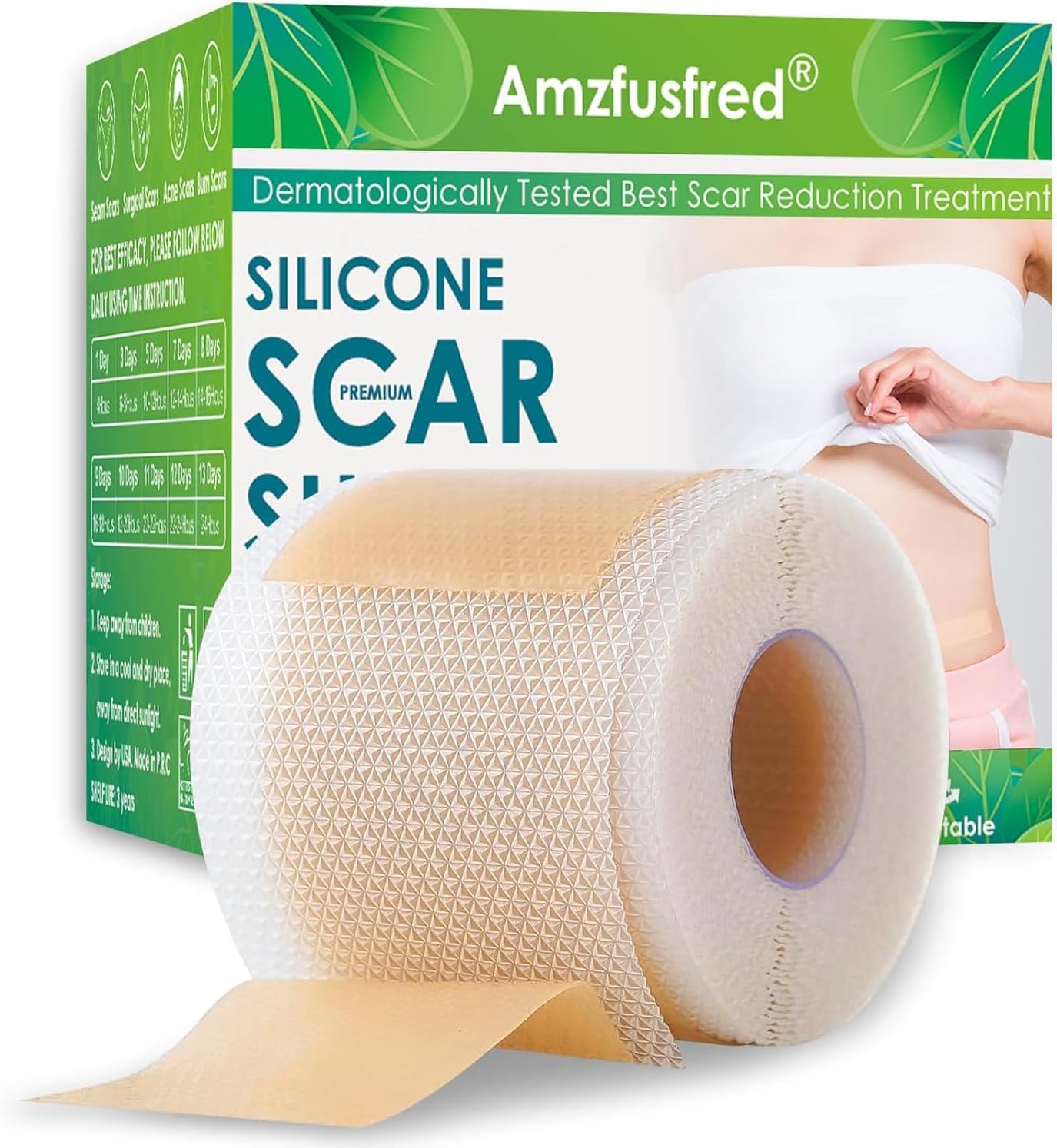 Bulk Liquidation Medical Grade Silicone Scar Tape, 10905 Rolls Mix Batch Reusable Stretch Mark Patch