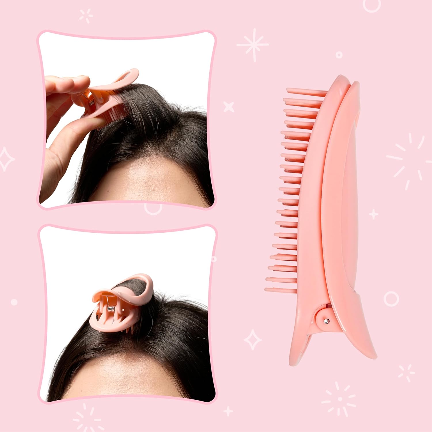 2314Pcs Clearance Fillimilli Hair Root Volume Clip, No Crease Fluffy Hair Volumizing Styling Clips, Heatless Hair Lift Clips for Bangs & Crown Hair