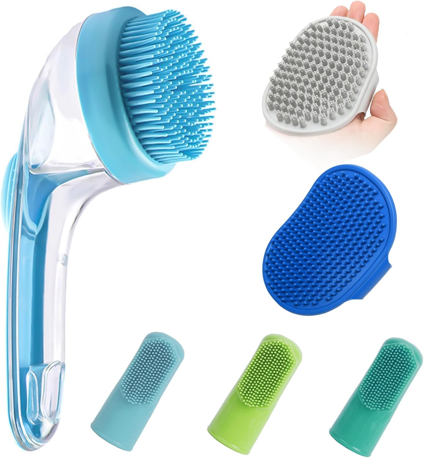 Clearance Liquid Soap Dispensing Pet Bath Brush, 357Pcs Multi Colors Wholesale Dog Cat Shower Grooming Comb