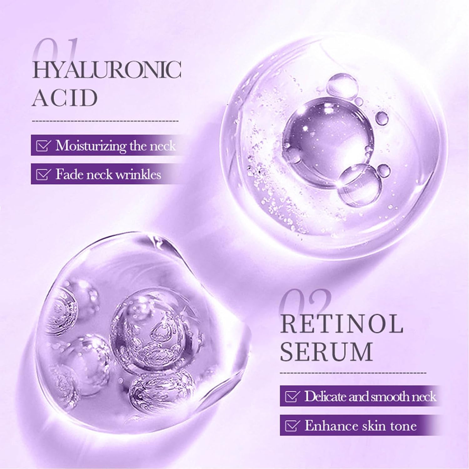 Roller Massage Neck Firming Cream, Collagen Anti-Aging Neck Lotion, Reduce Double Chin & Neck Wrinkles Clearance Stock