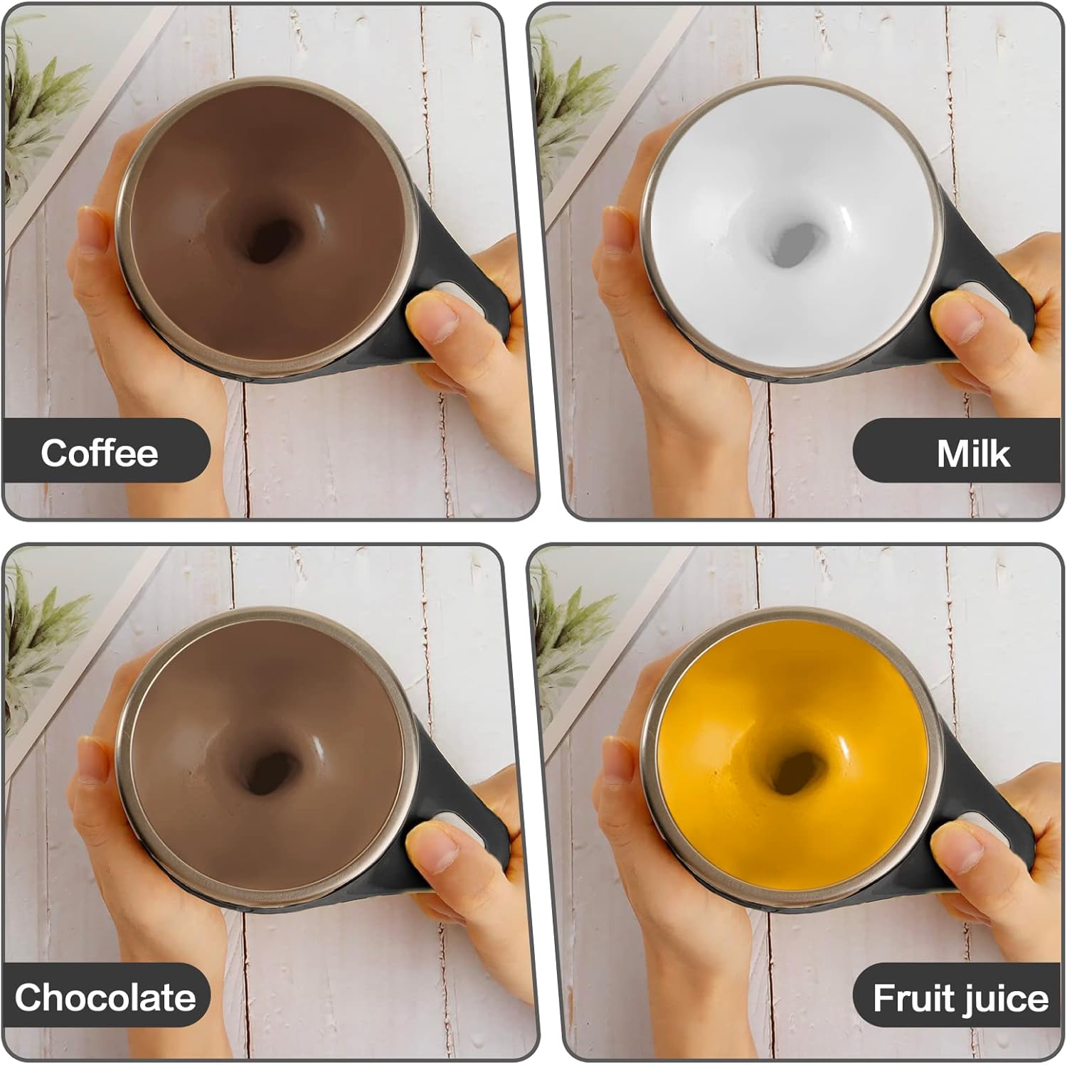 Warehouse Clearance Ergonomic Handle Automatic Stirring Coffee Cup, 910 Pieces Bulk Supply Coffee Lovers Gadget