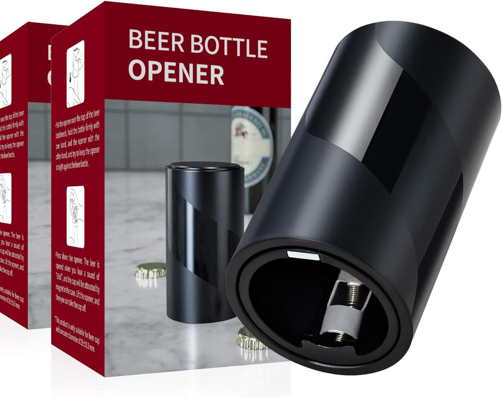 Hands-Free Push Down Magnetic Beer Opener Collect Caps Automatically Clearance Stock 676 Wholesale