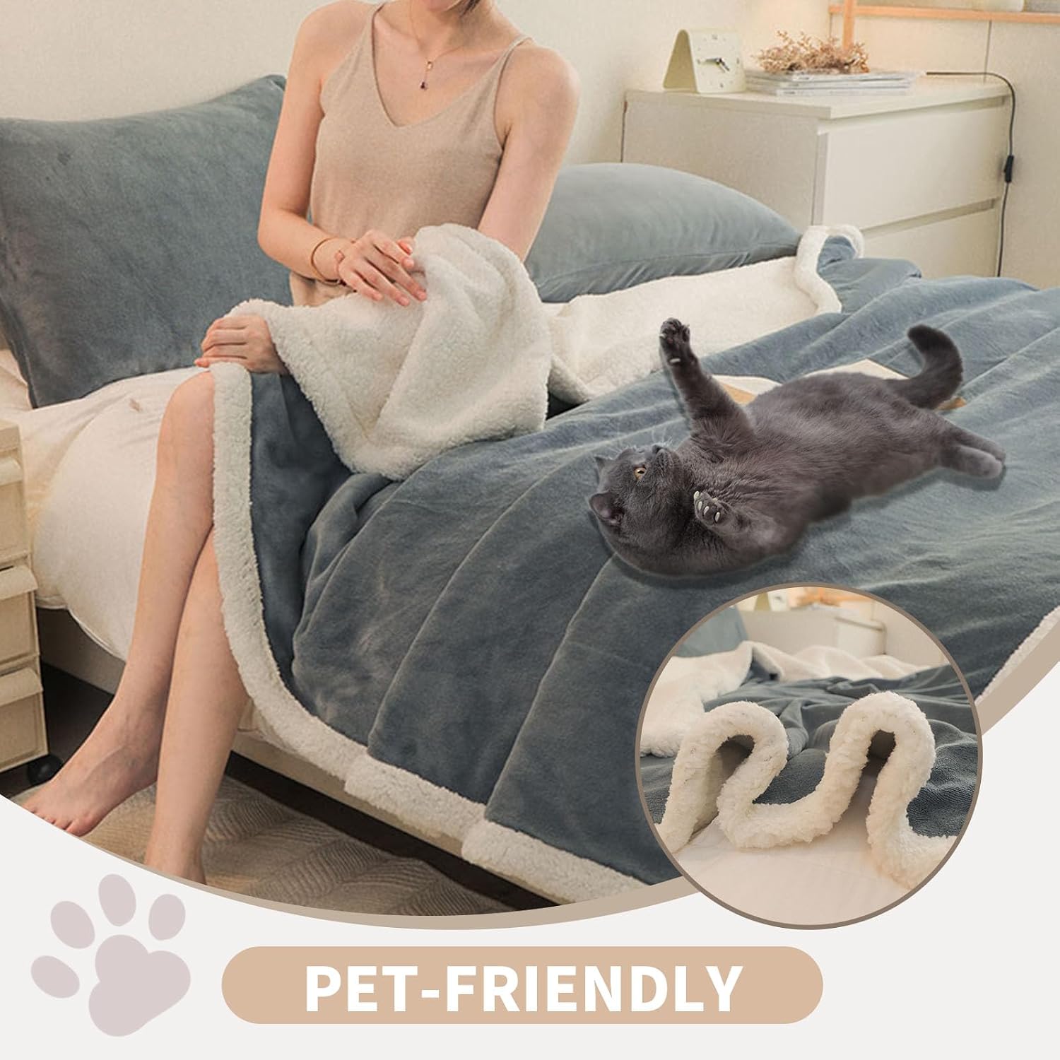 Batch Surplus of 230pcs Dark Grid Wool Fleece Blanket, Soft Flannel Sherpa Back Sofa Nap Blanket