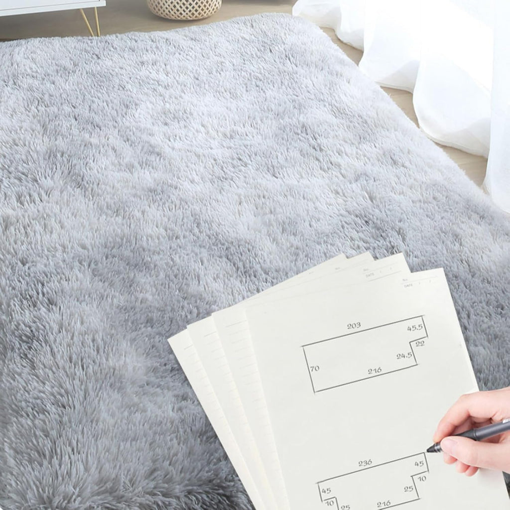 Wholesale Mixed Spec Shaggy Bedroom Rugs, Multi Sizes & Gradient Color Designs, One-Time Surplus Stock 7094 Pcs