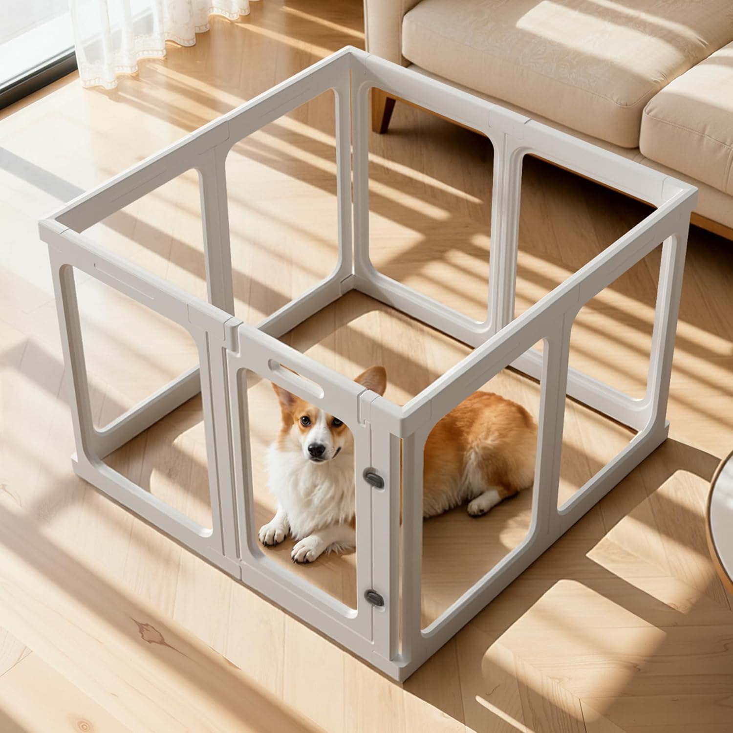 Mixed Size Pet Playpen Bulk Stock Liquidation, 612 Units Clearance, Detachable Clear Dog Exercise Pen For Small Medium Dogs