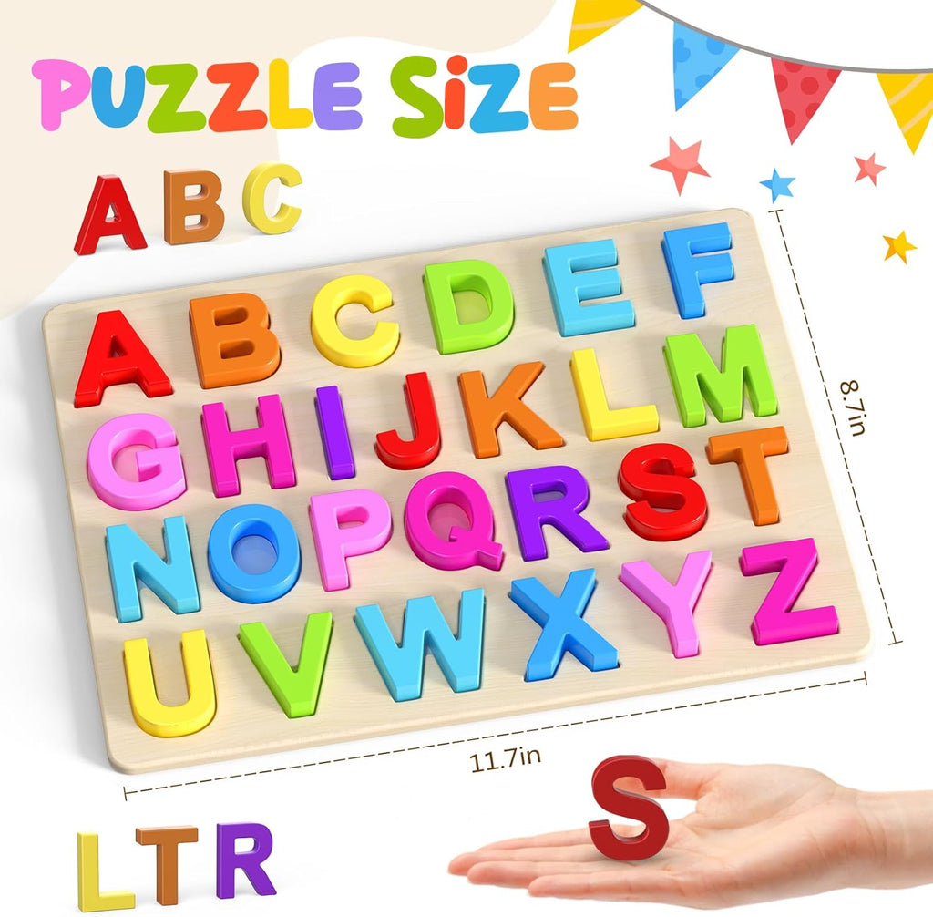 Bulk Liquidation 3 Styles Alphabet & Number Wooden Puzzle Board, 2800Pcs Mixed Educational Preschool Toy