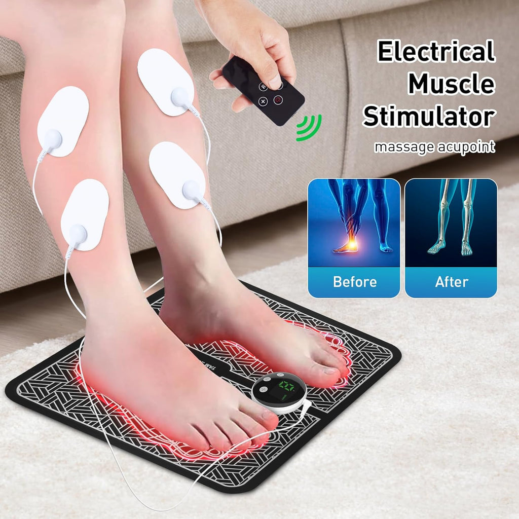 Low Price Wholesale Lot 5500 Foldable EMS Foot Massage Mat, Relieve Leg Fatigue Home Foot Relaxation Device