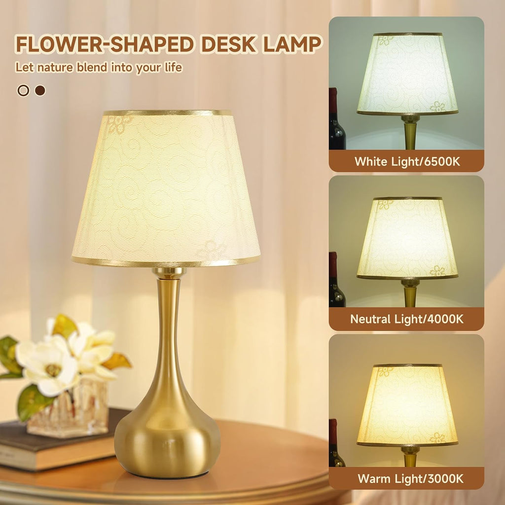 Future Shang Gourd Table Lamp with White Shade, Low Inventory, Sold as Bulk Bundle Only