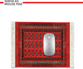 Elegant Desk Pad Retro Oriental Persian Clearanc, Retro Classic Floral Design Mouse Pad Desktop Coaster, Mini Rug Mouse Pad Computer Rectangular, Non-Slip, Elegant Office Accessories(Blue Retro)