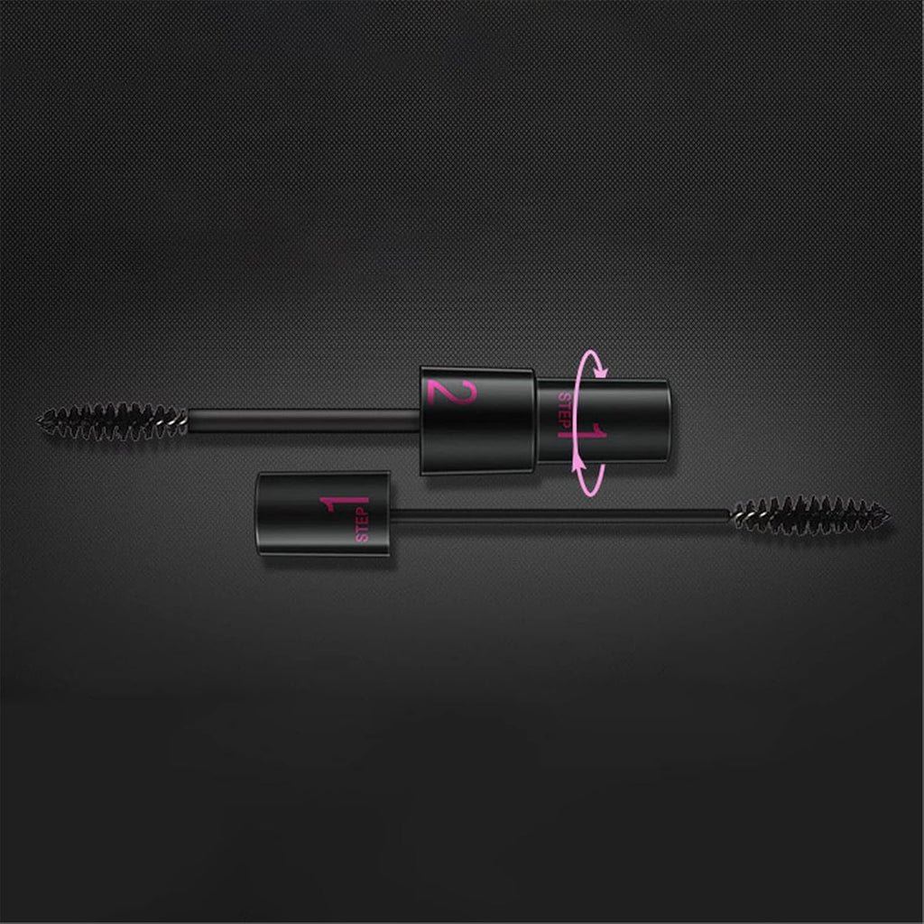 Clearance 1500 Stock Double-Ended Fiber Mascara 9ml, Lengthening & Volumizing, Long Lasting, No Clumping No Flaking