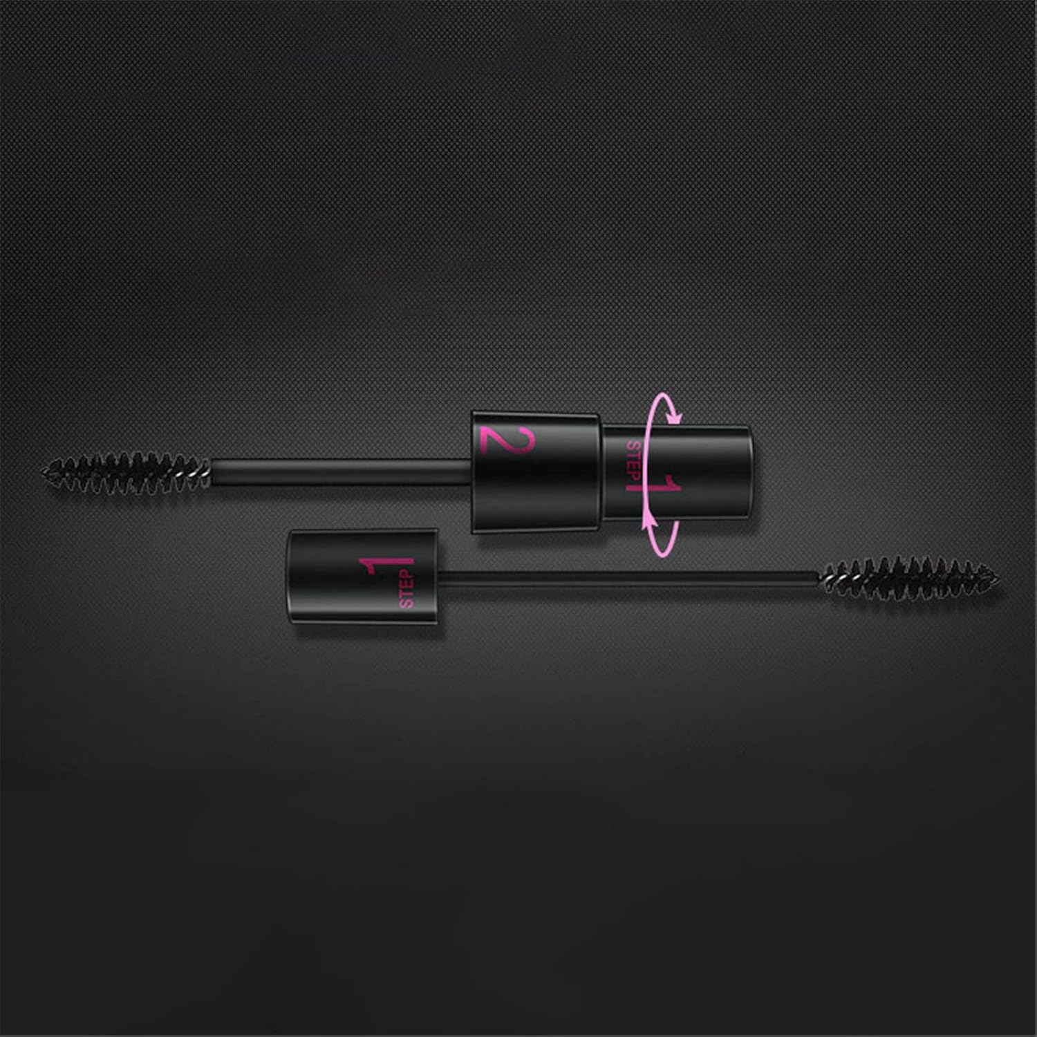 Clearance 1500 Stock Double-Ended Fiber Mascara 9ml, Lengthening & Volumizing, Long Lasting, No Clumping No Flaking