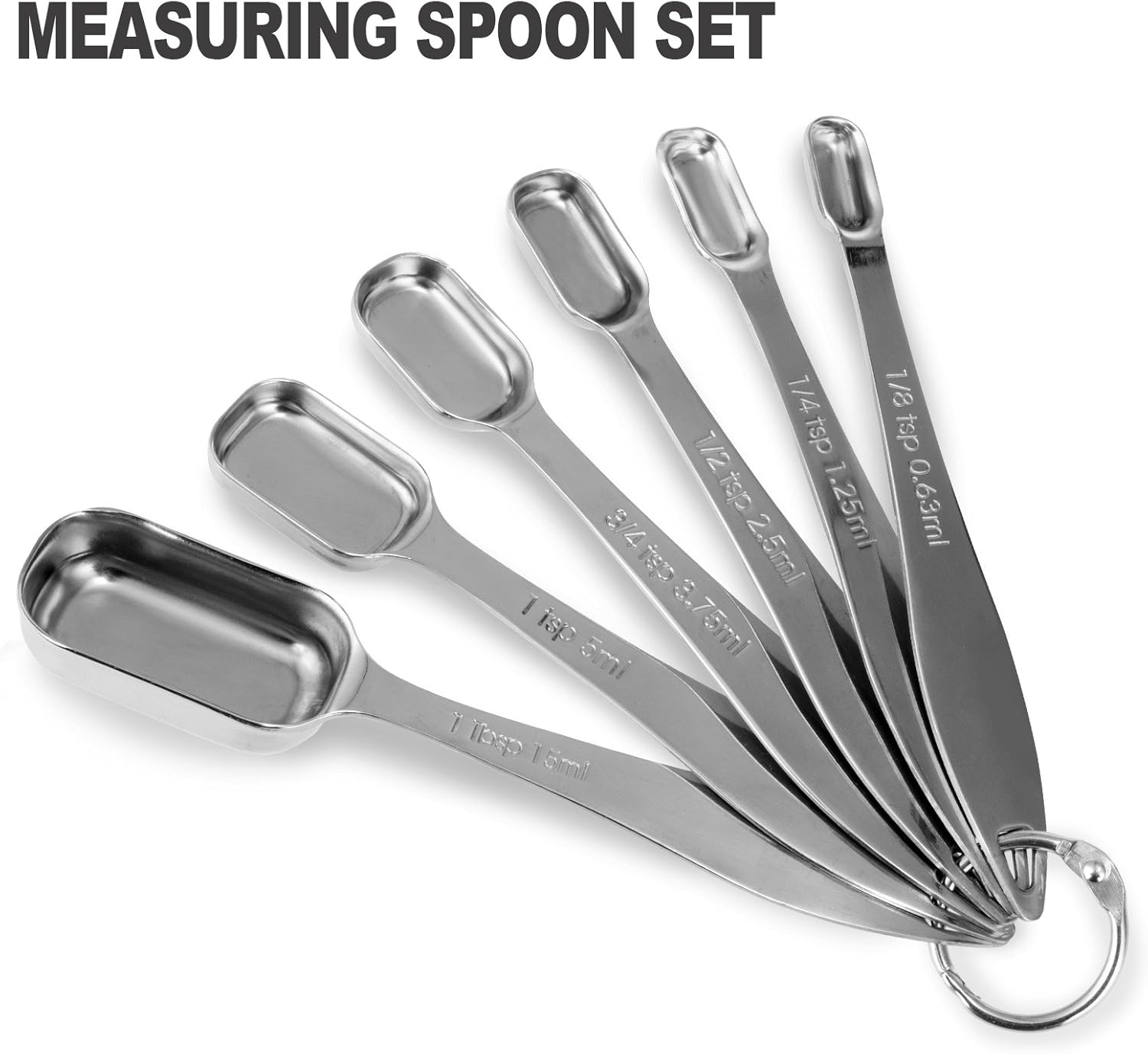 Warehouse Clearance 12 In 1 Measuring Cups Spoons Stainless Steel Kit, 40 Sets Bulk Supply