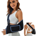 Breathable Arm Sling Support Strap Clearance, Adjustable Shoulder Immobilizer Brace with Pocket, Lightweight Wrist Elbow Injury Sling for Kids & Adults