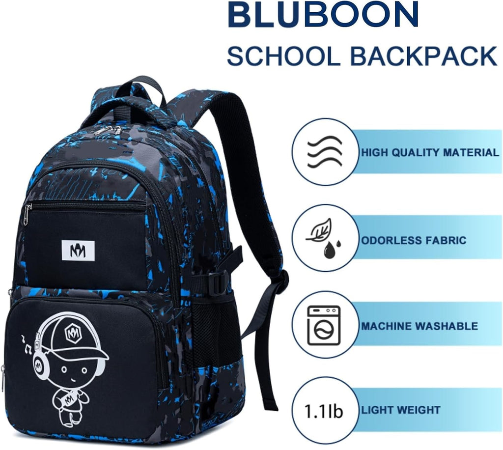 Surplus 1692 Units Graffiti Print Kids School Backpack Lightweight Large Capacity Teen Daypack Wholesale Liquidation