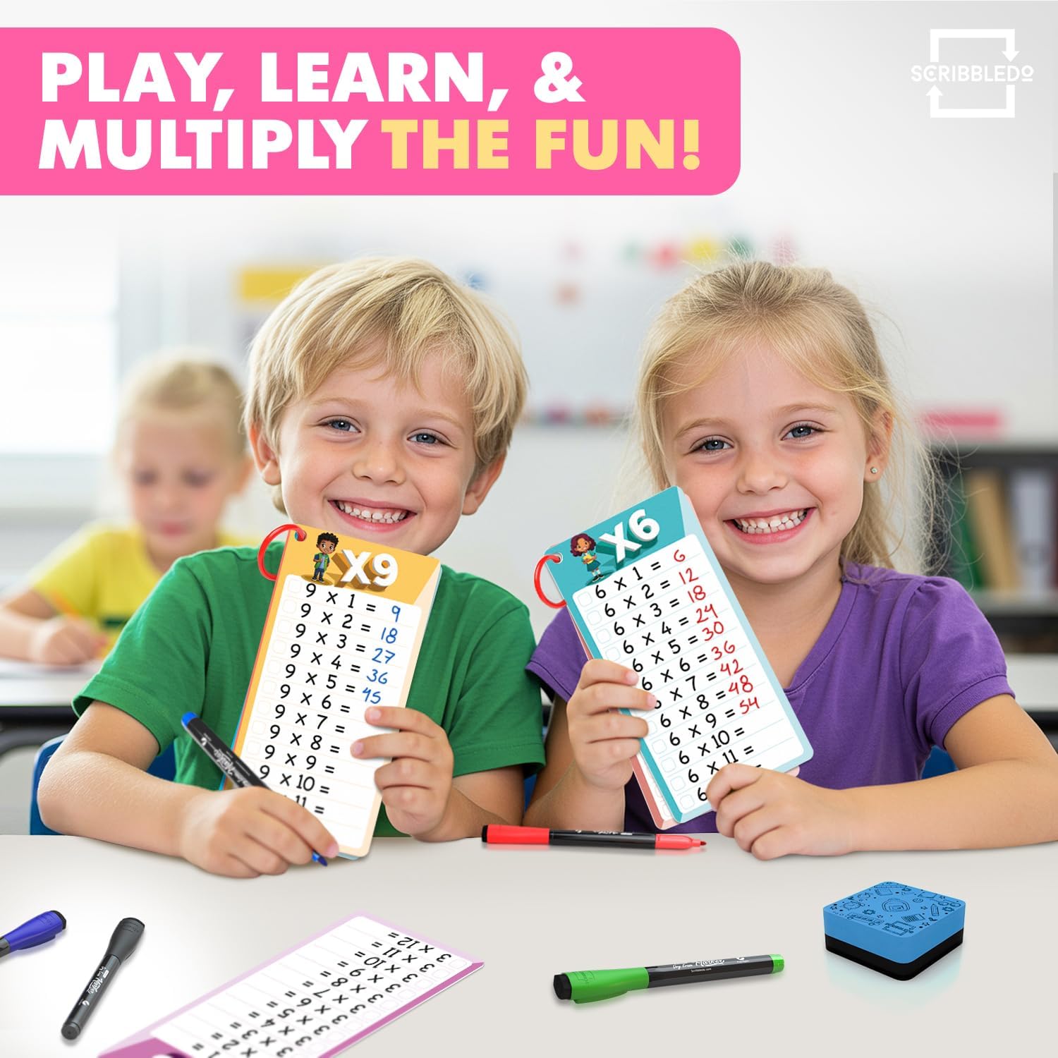 Warehouse Clearance Erasable Math Fact Flash Cards Addition/Subtraction/Multiplication/Division, 400 Pieces Bulk Supply