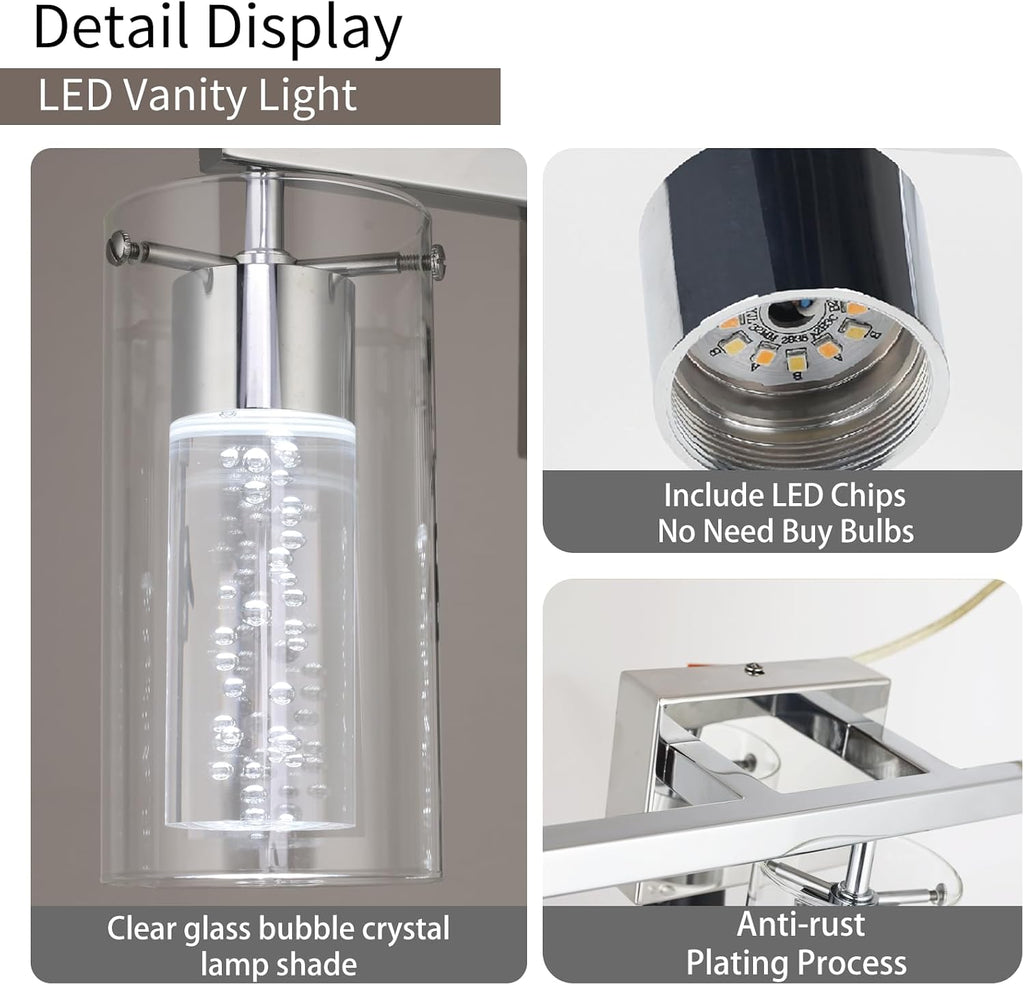 Clearance Modern Pendant & Vanity Light Collection, Multi-Style Metal Bubble Glass Hanging Chandelier Bathroom Wall Sconce, Mixed Indoor Decor Lighting for Kitchen Bathroom Bedroom Hotel