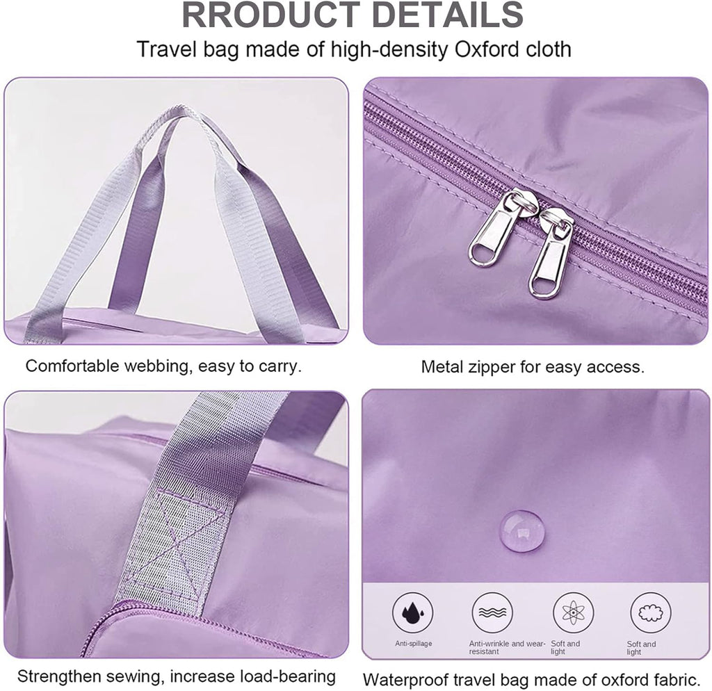 308Pcs Mixed Color Expandable Travel Storage Bag With Front Pocket Overnight Carry Bag Bulk Clearance