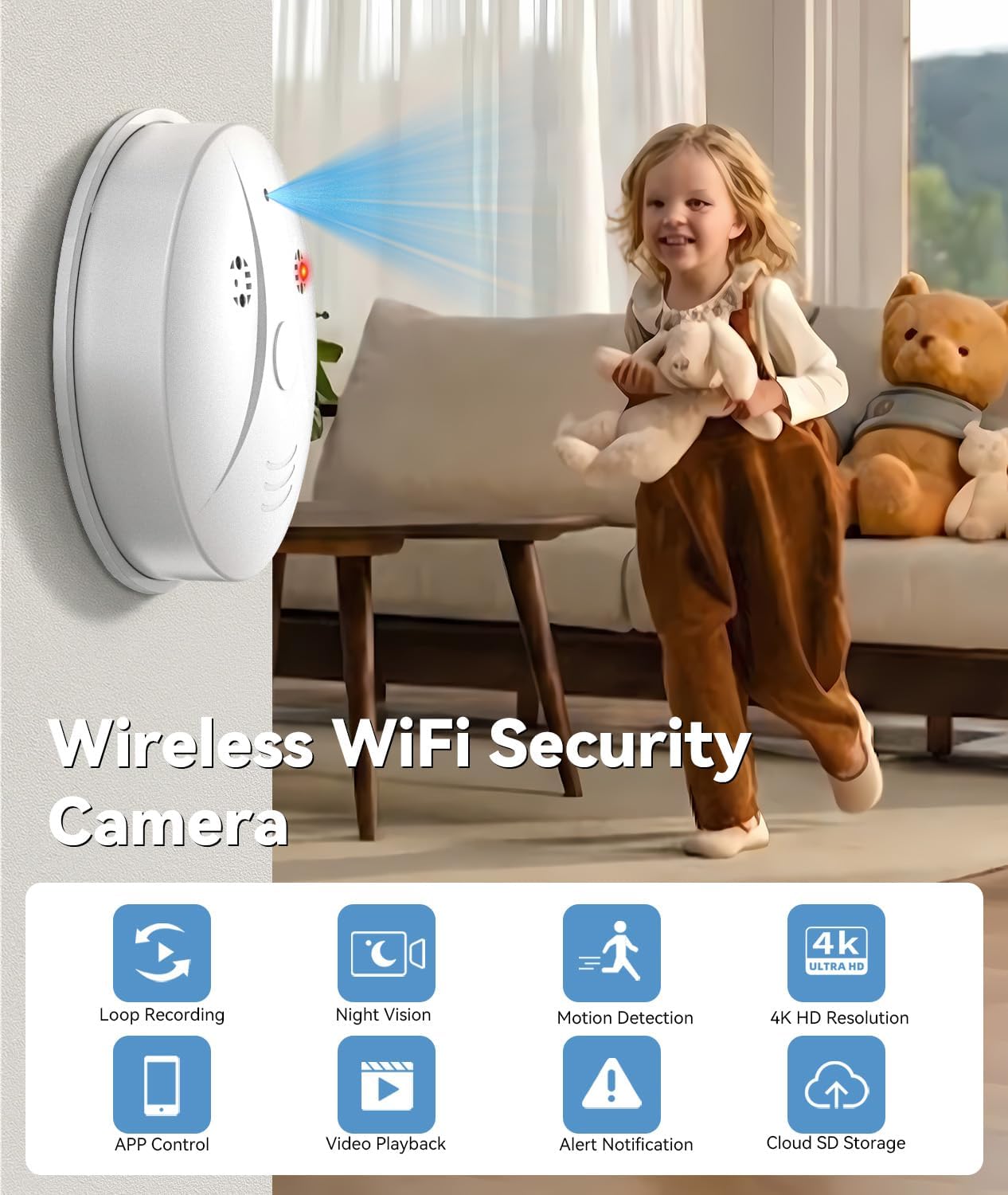 Low Battery Warning Smoke Detector Fire Alarm 3 Pack Household Safety Device Clearance Stock 8970 Wholesale