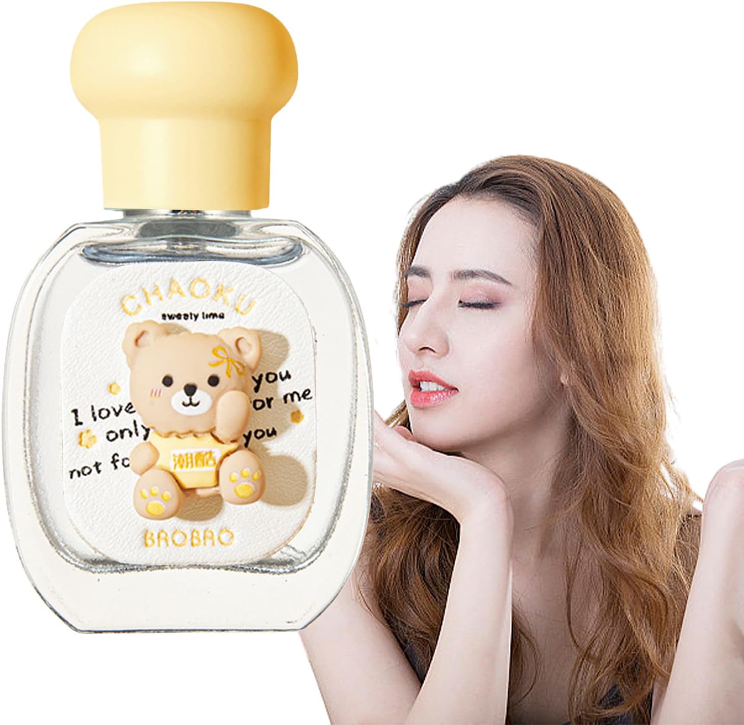 2222Pcs Clearance Cute Bear Cartoon Eau de Toilette, Long Lasting Sweet Floral Fruity Fragrance, Mini Kawaii Women Perfume 25ml