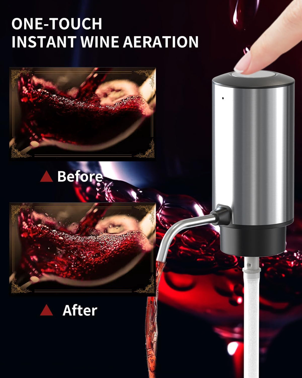 Complete Electric Wine Serving & Preservation Kit With Charging Base Clearance, 863 Wholesale Bar Accessory Set