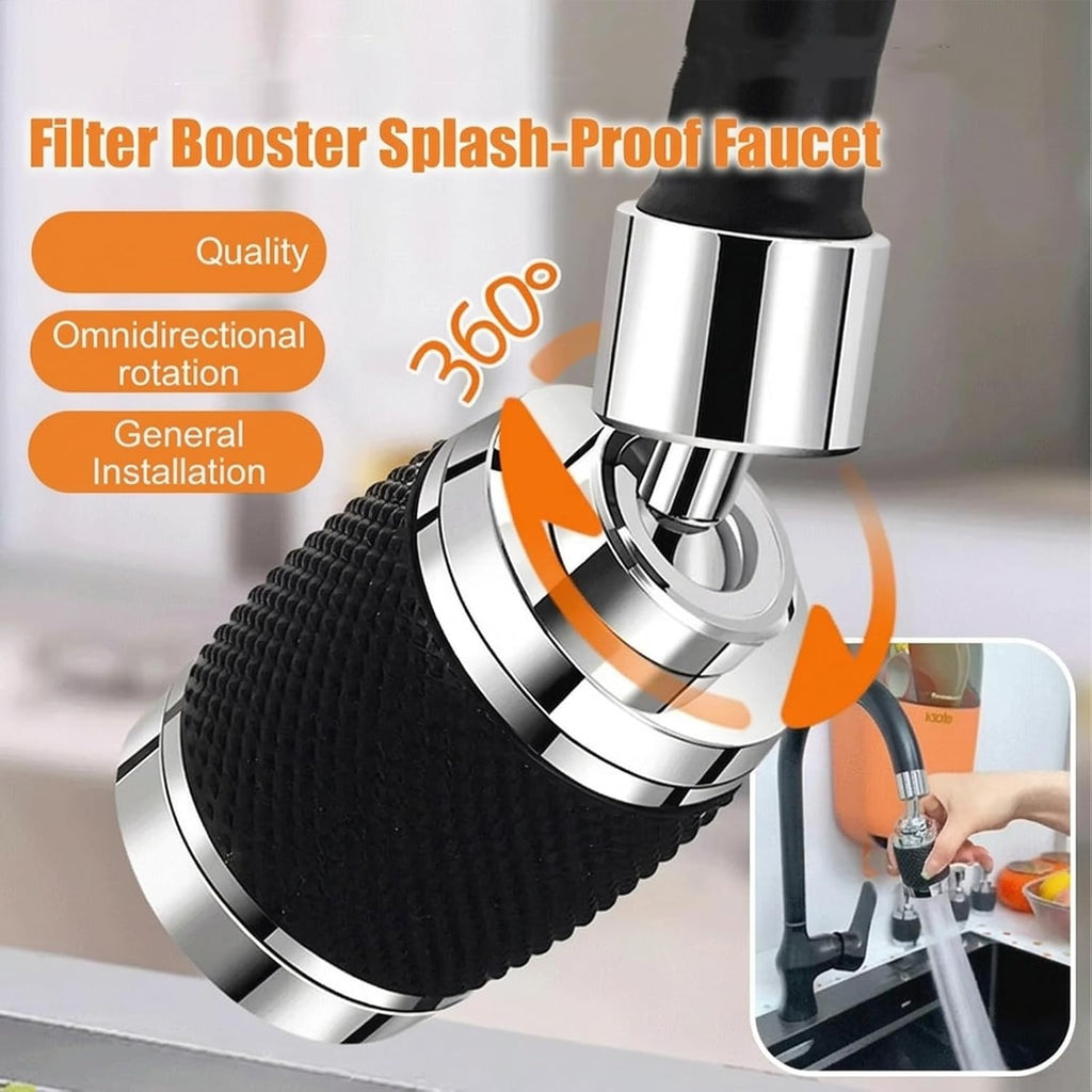 Multi-Function Rotate Switch Faucet Spray Head Black Non-Slip Grip Tap Aerator Bulk Clearance Around 100 Pieces