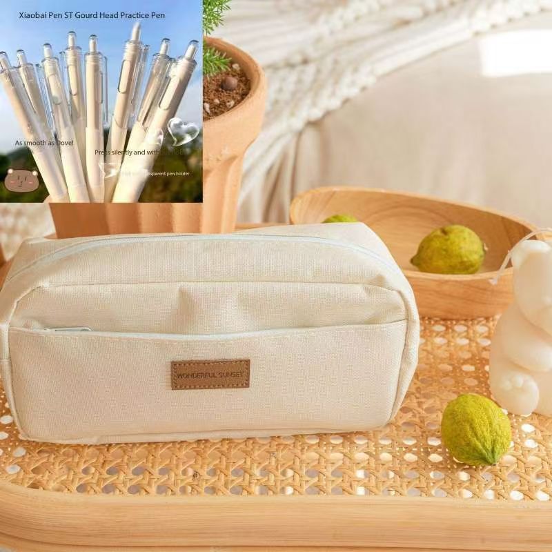 Warehouse Liquidation Total 5676pcs Linen Wide Mouth Pencil Pouch Wholesale, Portable Multi-use Stationery Makeup Storage Bag…