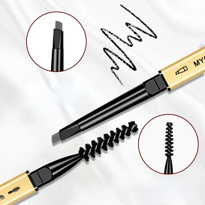 Clearance MYONLY Ultra Slim 0.5mm Triangle Eyebrow Pencil, Long Lasting Waterproof Brow Pen, Mixed Colors Random Shipment for Beginners