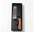 Household Chopping Knife With Finger Ring Ergonomic Red Sandalwood Handle Kitchen Cleaver Bulk Supply