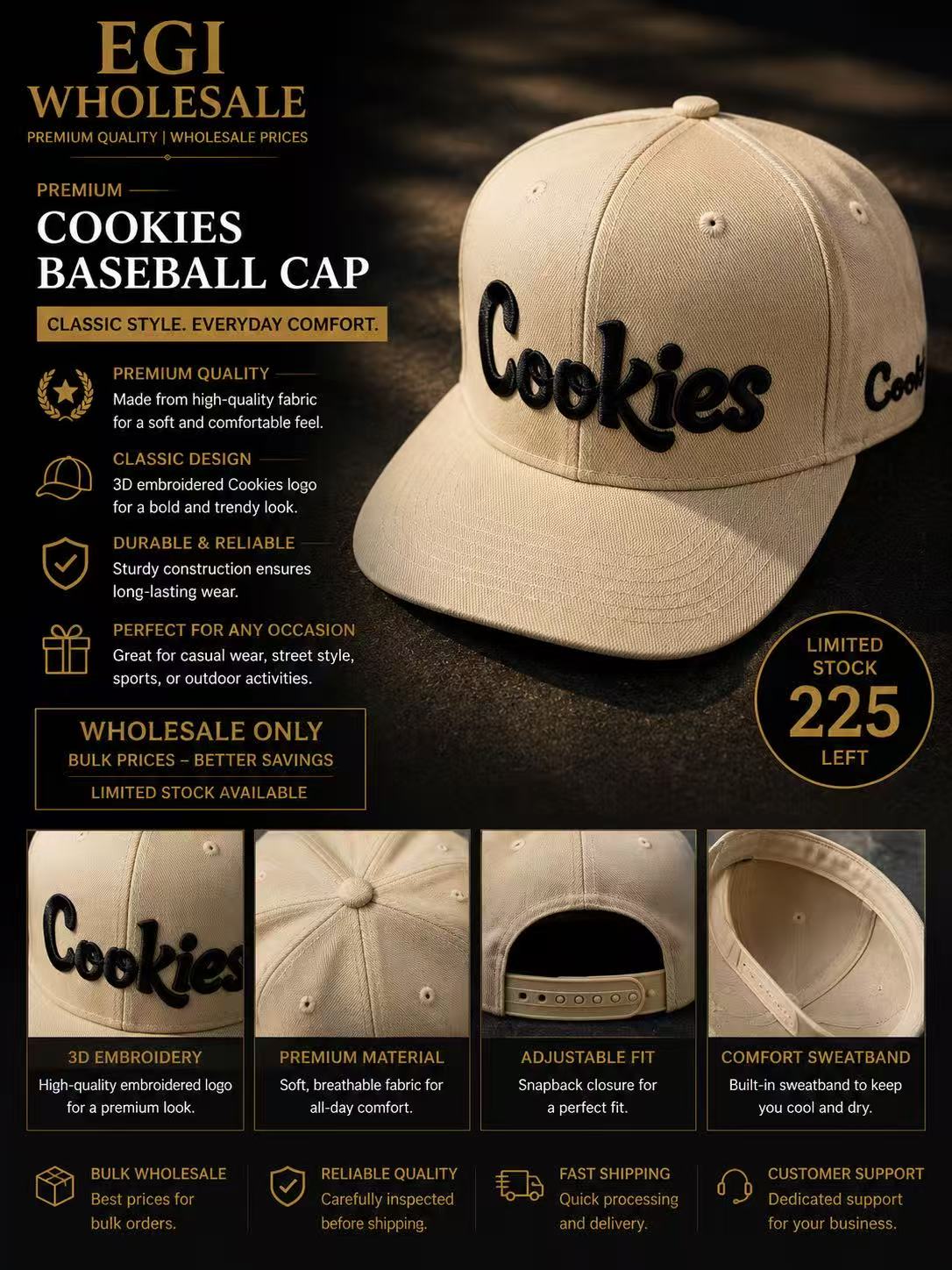 Limited Edition Cookie Snapback Hat | Only 225 Available