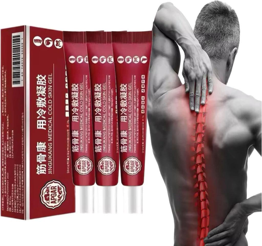 20g JINGUKANG Cold Skin Gel Clearance, Joint Muscle Pain Relief Topical Ointment, Natural Herbal Cooling Gel for Cervical Lumbar Knee Shoulder Discomfort