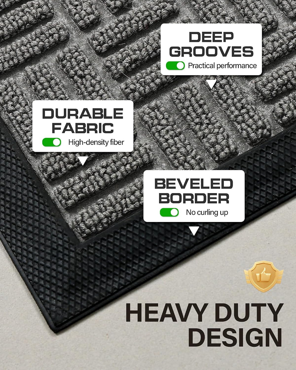 Bulk Clearance Assorted Dimension Grid Pattern Shoe Scraper Mats, Weatherproof Outdoor Porch Floor Mats Total 677 Pieces