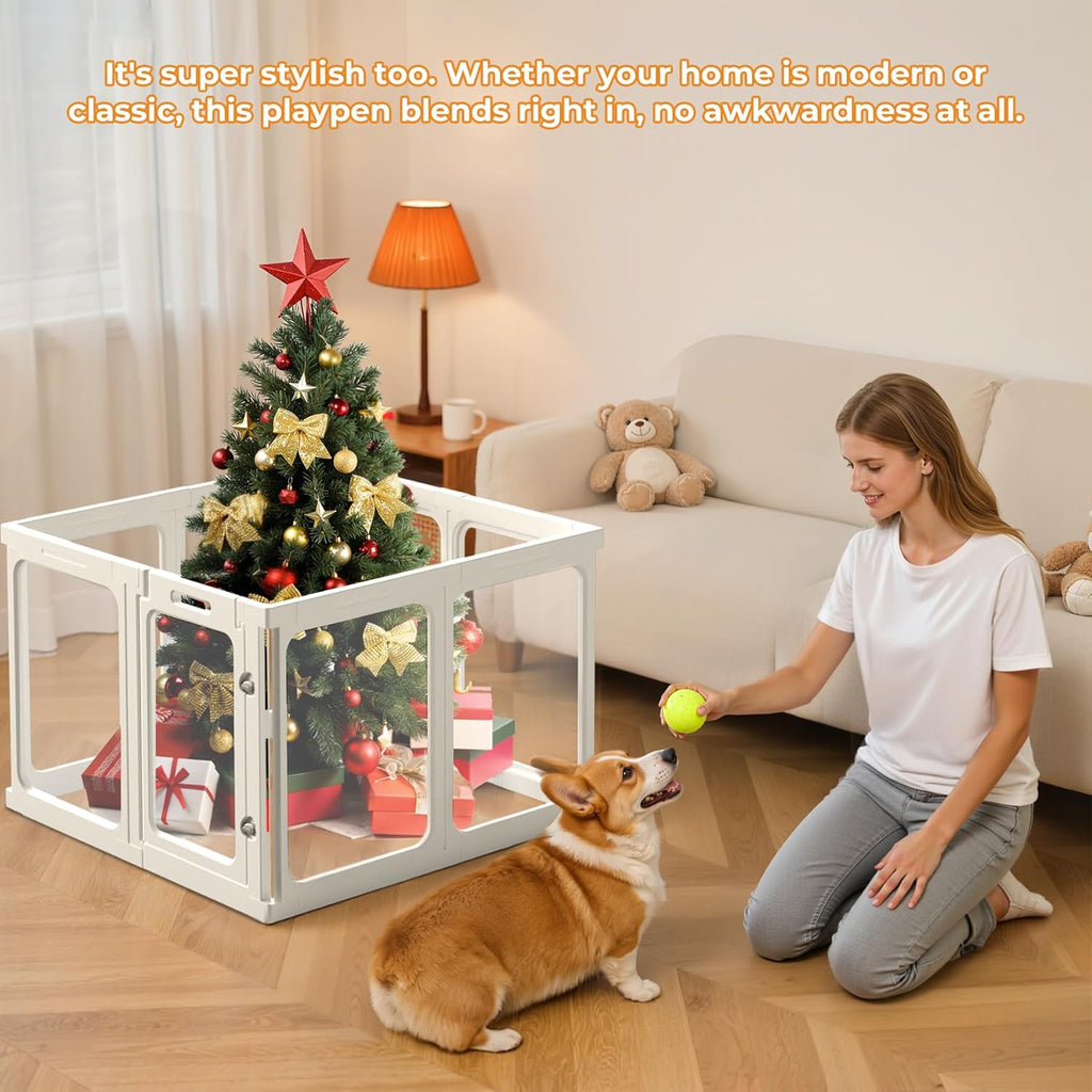 Mixed Size Pet Playpen Bulk Stock Liquidation, 612 Units Clearance, Detachable Clear Dog Exercise Pen For Small Medium Dogs