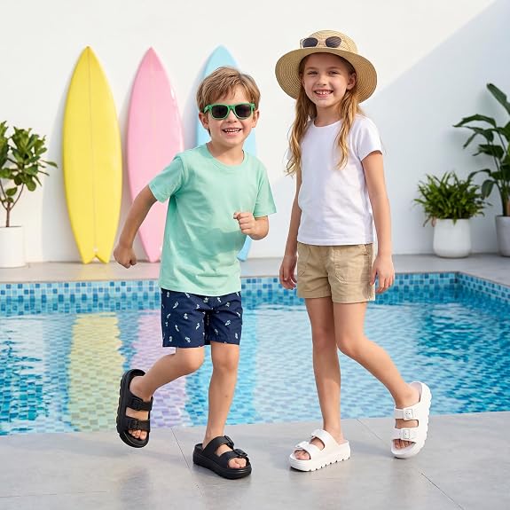 Mixed Color Beach Sandals Soft Cloud Sole Drainage Sole Shower Slippers Warehouse Wholesale