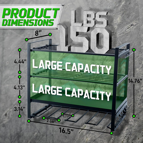 2-Color Mixed Surplus 480Pcs Power Tool Storage Rack Wall-Mounted Drill Organizer Garage Tool Holder Wholesale Liquidation