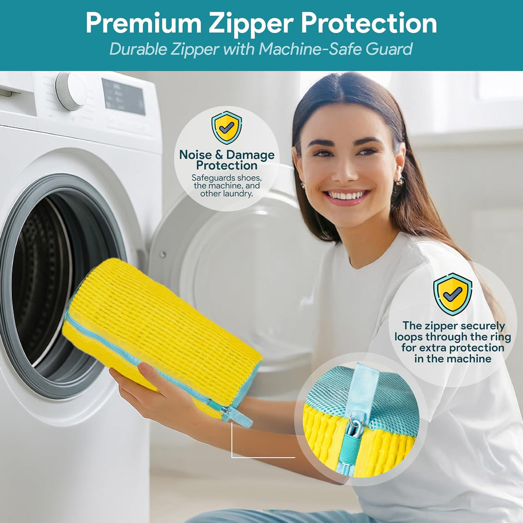 Thick Chenille Lining Shoe Wash Bag Deep Clean Sneakers During Washing Clearance Stock 385 Wholesale