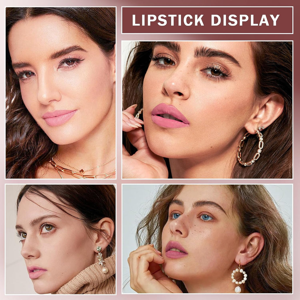 HANDAIYAN Ice Cube Matte Lipstick, Velvety Nude Long Lasting Lip Makeup, Mixed Assorted Colors Random Delivery Clearance Stock