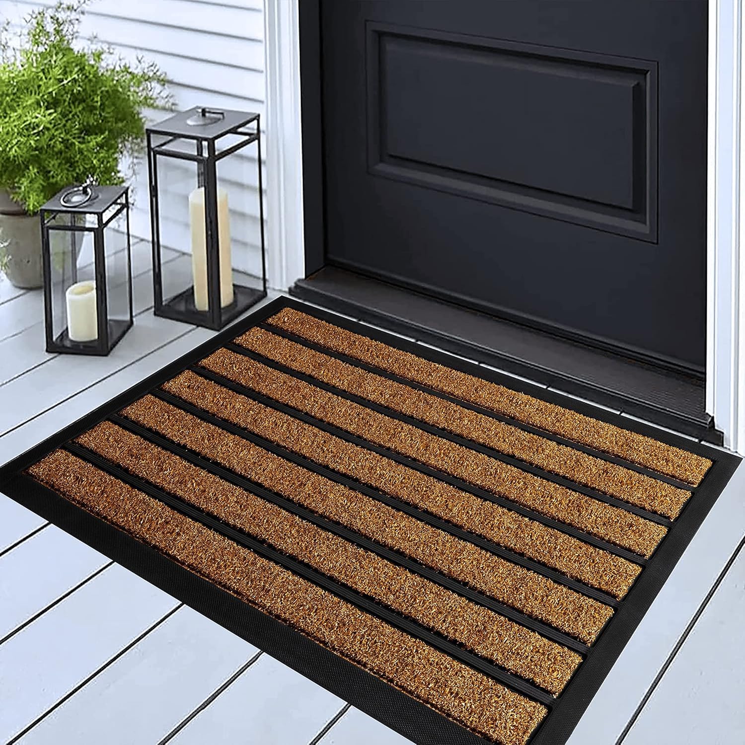 Durable Front Door Doormat Dust Removal Waterproof Outdoor Indoor Door Mat On Clearance