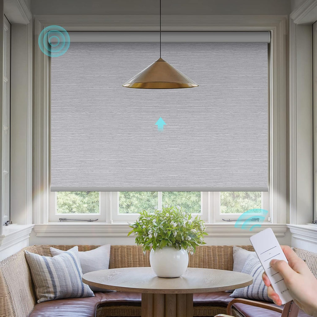Overstock Clearance Lot Solar Powered Electric Window Roller Shades Light Blocking Design, Total 363 Pieces Wholesale Liquidation