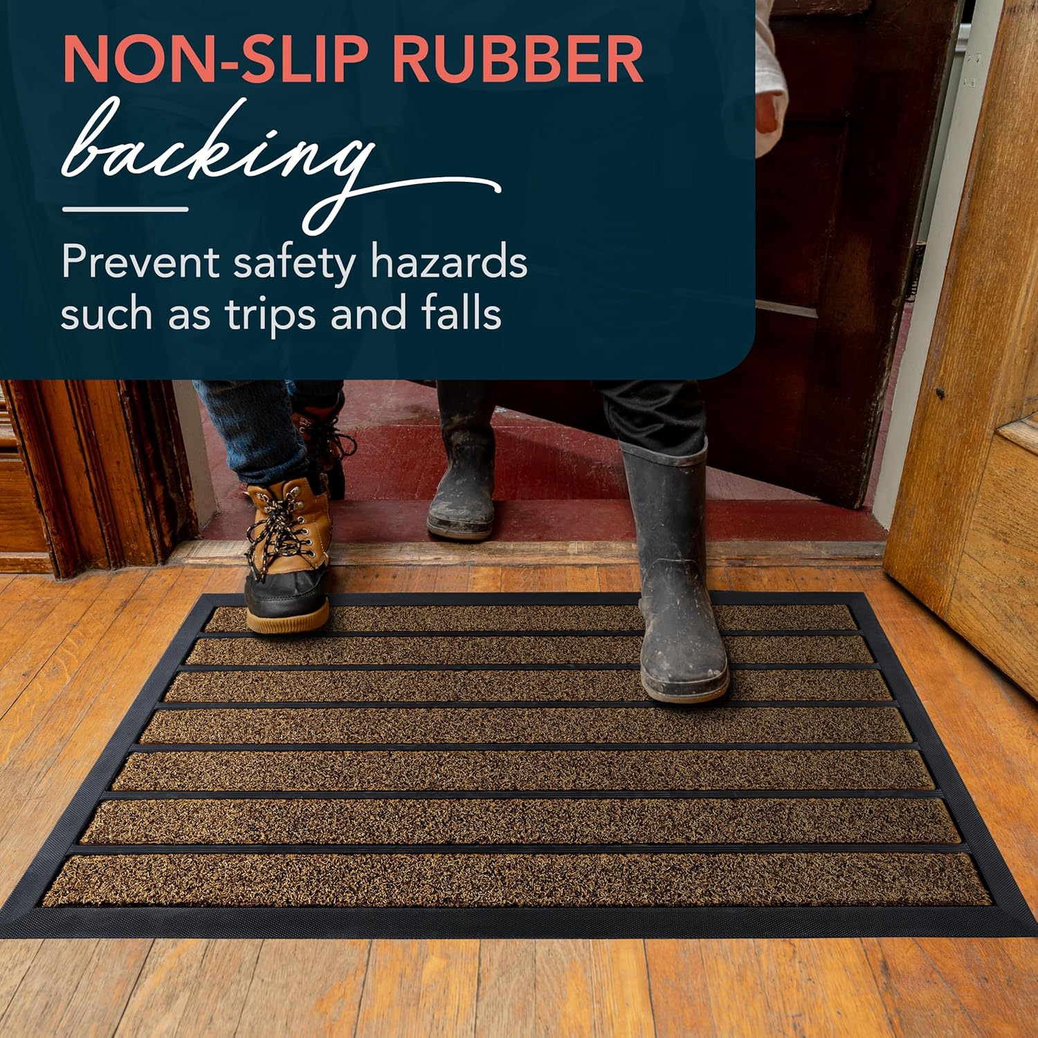 Durable Front Door Doormat Dust Removal Waterproof Outdoor Indoor Door Mat On Clearance