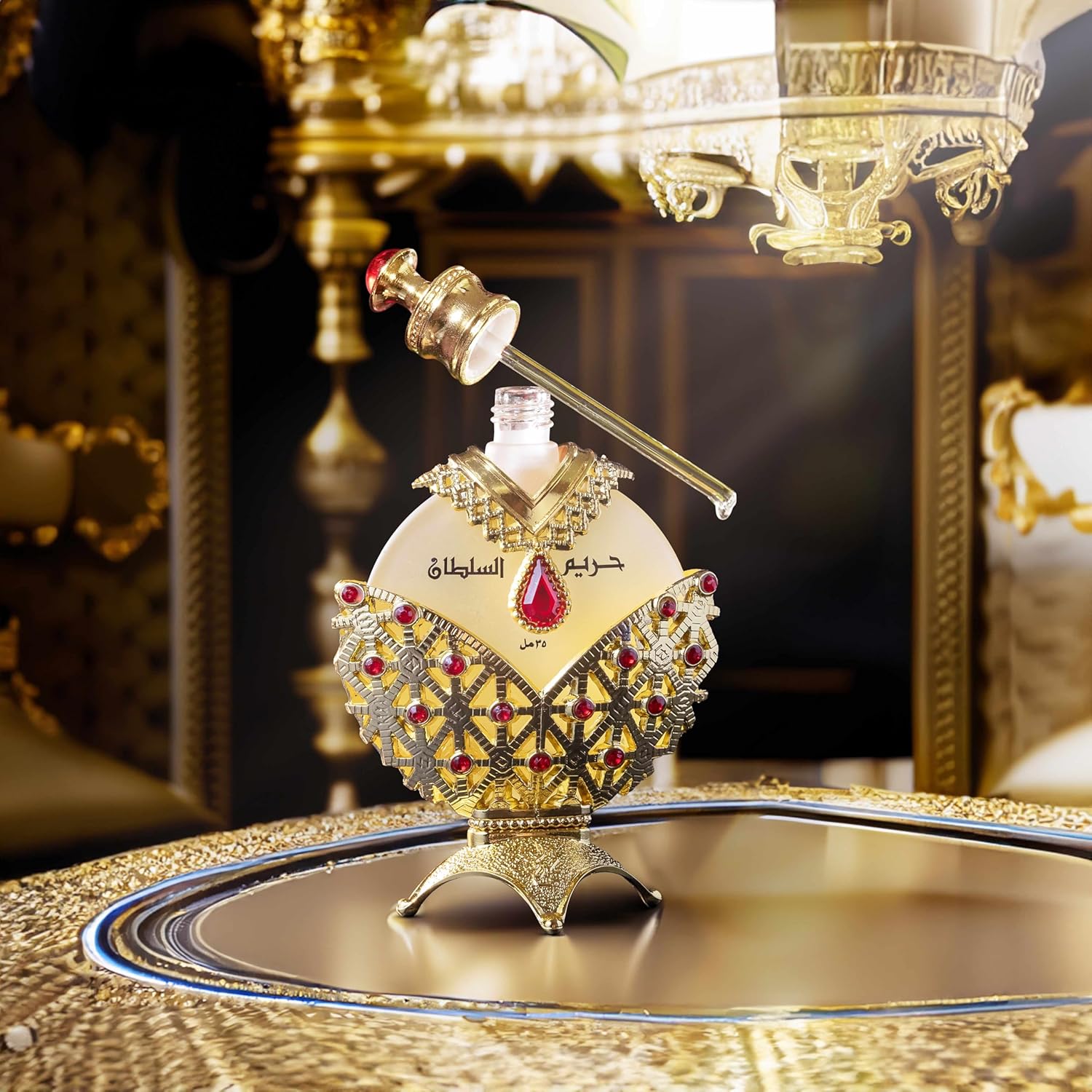 Bulk Liquidation Ornate Crown Crystal Cap Arabian Perfume Bottle, 120Pcs Single Style Wholesale Home Decor Scent Container
