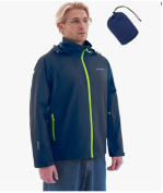 Mixed Colors Sizes & Styles Clearance Stock 491 Men's Waterproof Hooded Windbreaker Jacket, Packable Outdoor Rain Coat Wholesale Liquidation