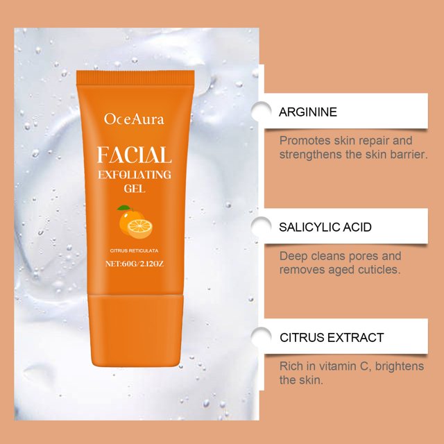 Flash Clearance OceAura Citrus Facial Exfoliating Gel 60G Wholesale LA Warehouse 387PCS